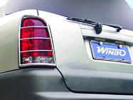 SsangYong Rexton I 2001–2017 Bakljusskydd 2006-2012 (rostfritt stål) foto 4