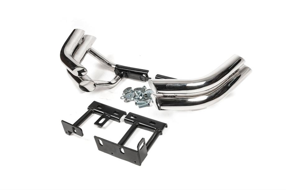 Hyundai Santa Fe 2 2006–2012 Bakre dubbla hörnbågar Libao (rostfritt) Image