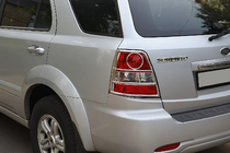 Kia Sorento I BL 2002–2009 Skydd för baklyktor (rostfritt stål) foto 1
