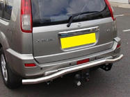Nissan X-trail T30 2002–2007 Bakre stötfångarskydd Winbo (rostfritt stål) foto 1