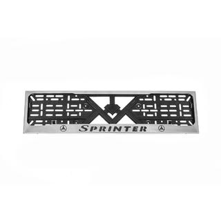 Kromad registreringsskyltsram (1 st, rostfritt stål) Mercedes Sprinter W906 2006–2018