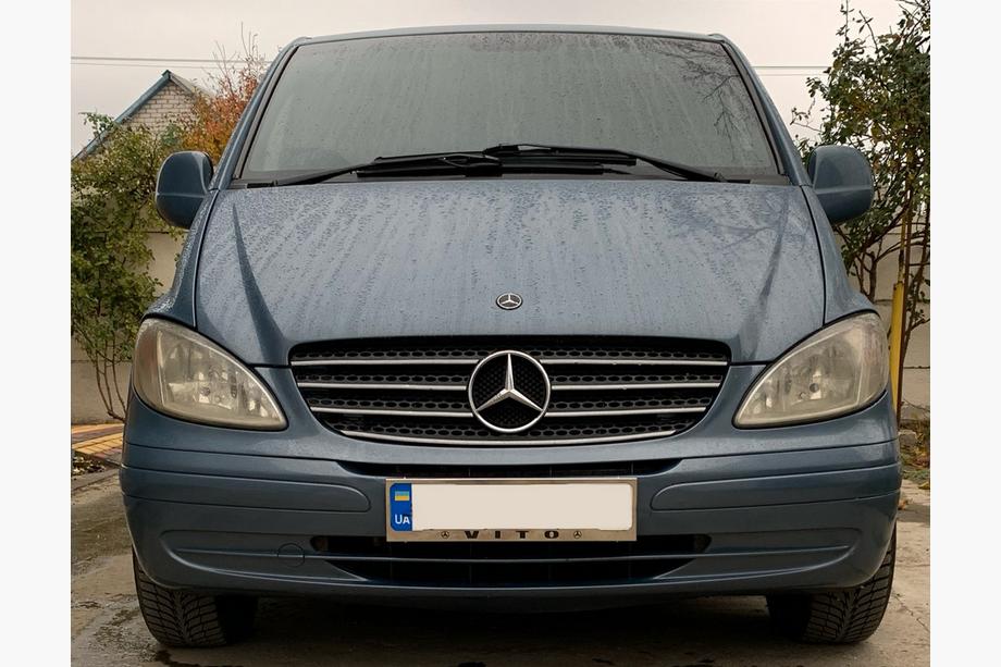 Mercedes Vito W639 2004–2014 Kromad registreringsskyltsram (1 st, rostfritt stål) Image