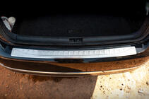 Volkswagen Passat B7 2012–2015 OmsaLine MAT bakre stötfångarskydd (Sedan, rostfritt stål) foto 4