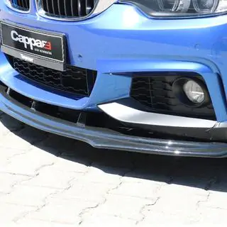 Frontspoilerläpp till M-Sport (svart) BMW 4-serie F32/F33/F36 2012–2020 foto 3
