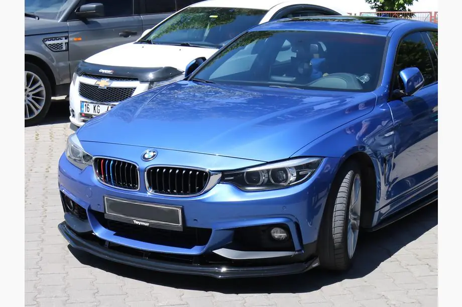 BMW 4-serie F32/F33/F36 2012–2020 Frontspoilerläpp till M-Sport (svart) Image