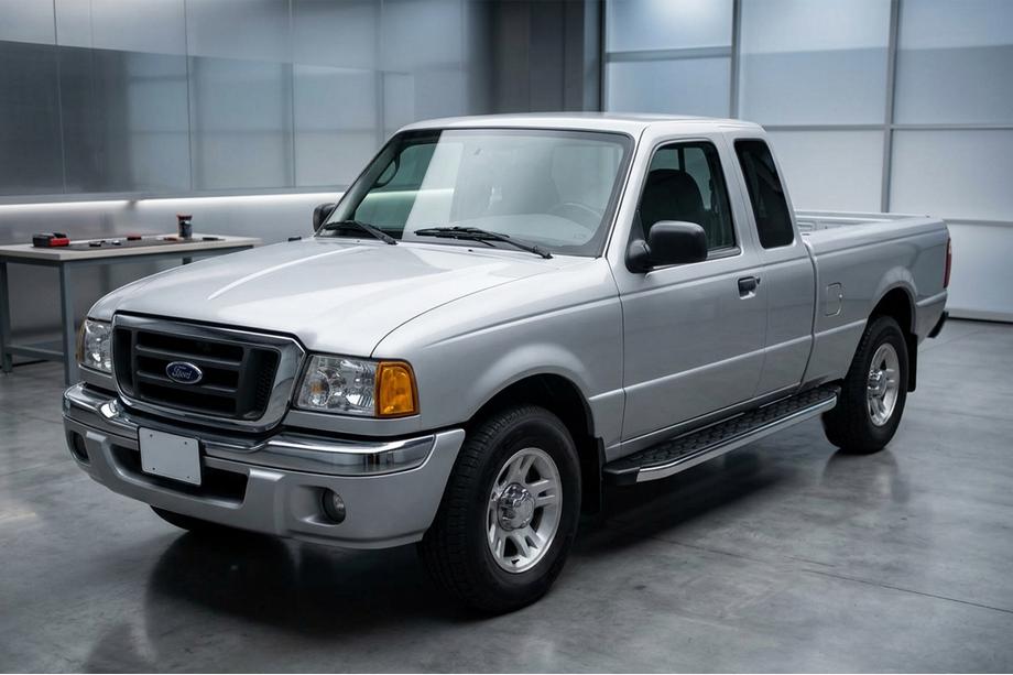 Ford Ranger 2002–2006 Sidosteg BlackLine (2 st, aluminium) Image