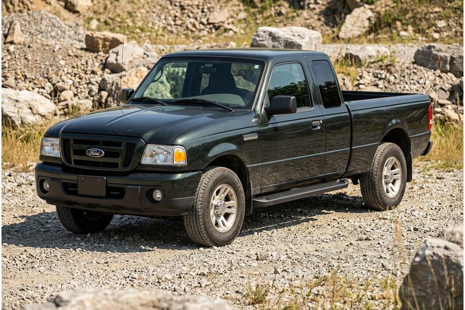 Ford Ranger 2002–2006 Sidosteg Allmond Black (2 st, aluminium) Image