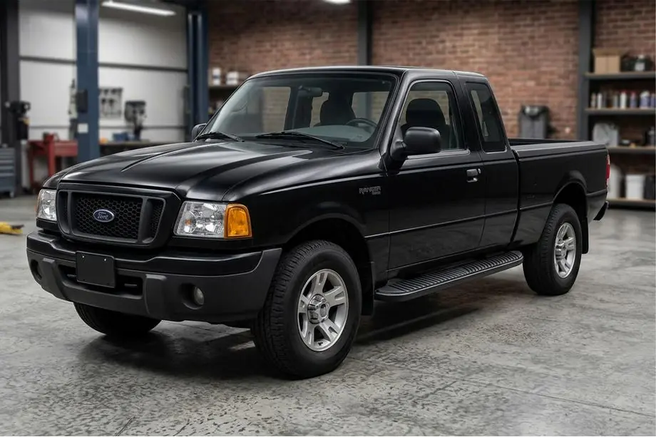 Ford Ranger 2002–2006 Sidosteg Tayga Black (2 st, aluminium) Image
