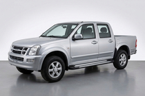 Isuzu D-Max 2002–2011 Sidosteg Line (2007-2012, 2 st, aluminium) foto 1