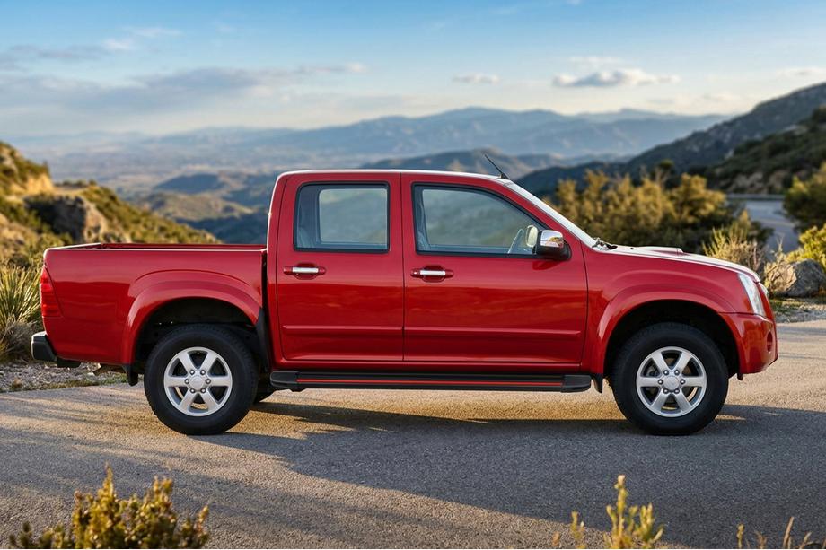 Isuzu D-Max 2002–2011 Sidosteg Maya Red (2007-2012, 2 st, aluminium) Image