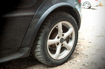Mercedes A-slass W168 1997–2004 Hjulhuslister (4 st, svarta, ABS-plast) foto 9