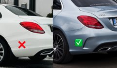 Mercedes C-class W205 2014–2021 Bodykit med diffuser V1 (AMG C63-designs 2014-2018) foto 2