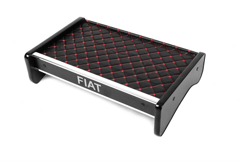 Fiat Ducato 2006–2025 Instrumentbrädshylla (svart med röd söm) Image