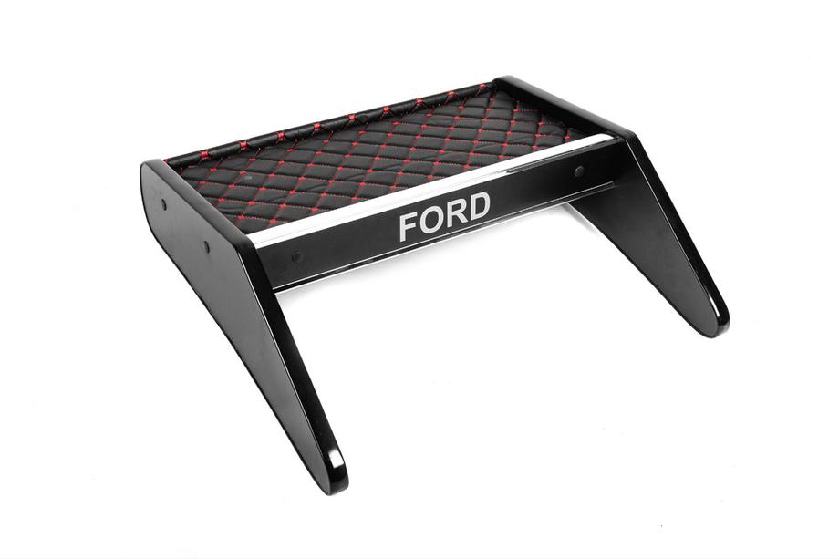 Ford Transit 2000–2014 Instrumentbrädshylla (svart med röd söm) Foto 2