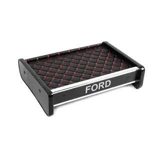 Instrumentbrädshylla (svart med röd söm) Ford Transit 1991–2000 foto 3