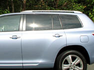 Toyota Highlander 2008–2013 Grå OEM takrails (aluminium) foto 1