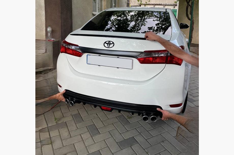 Toyota Corolla 2013–2019 Bakdiffusor V3 (1234 Upgrade) Image