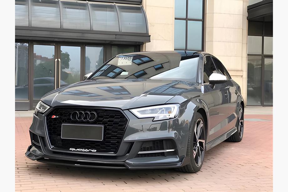 Audi A3 2020– Frontläppspoiler (svart) Image