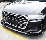 Audi A6 C8 2018–2025 Frontläppspoiler (svart) foto 1
