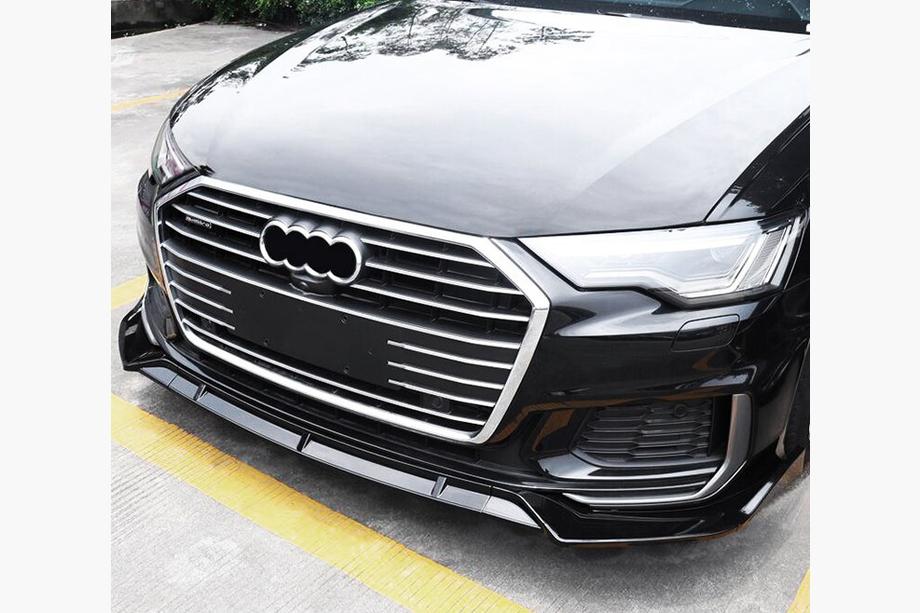 Audi A6 C8 2018–2025 Frontläppspoiler (svart) Image