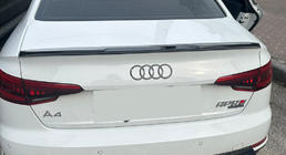 Audi A4 B9 2015–2024 LIP-spoiler (1234 Upgrade, svart) foto 1