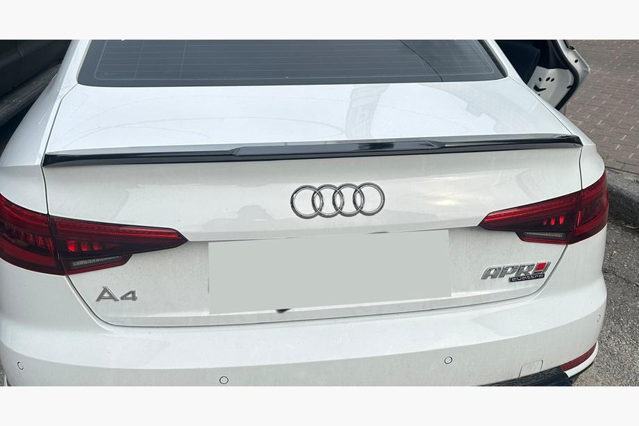 Audi A4 B9 2015–2024 LIP-spoiler (1234 Upgrade, svart) Image
