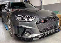 Audi A4 B9 2015–2024 Frontläppspoiler 2021-2023 (svart) foto 1