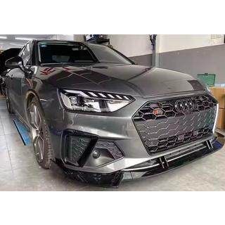 Frontläppspoiler 2021-2023 (svart) Audi A4 B9 2015–2024 foto 1
