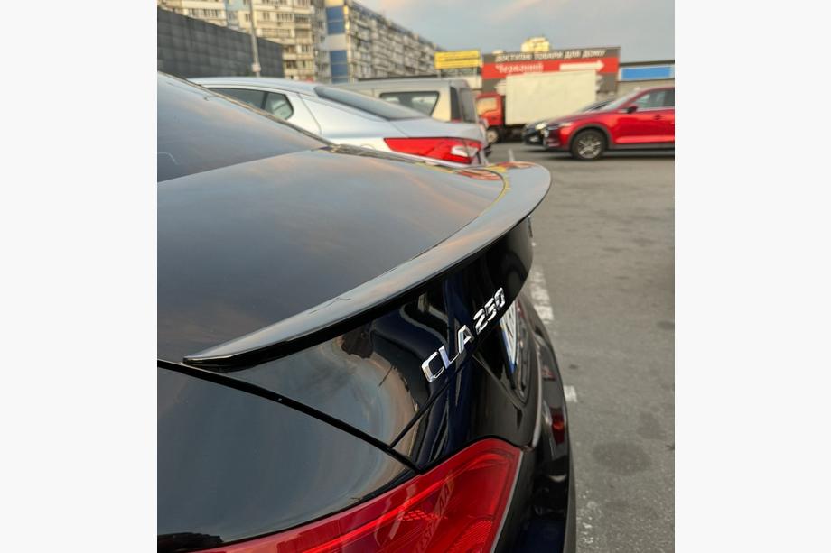 Mercedes CLA C117 2013–2019 LIP-spoiler (1234 Upgrade, svart) Image