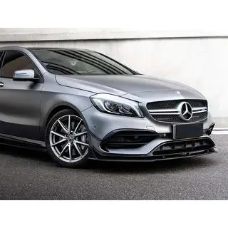 Frontläppspoiler (för AMG-Line / A45 AMG HB 2016-2018, svart) foto 1