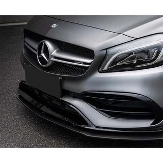Frontläppspoiler (för AMG-Line / A45 AMG HB 2016-2018, svart) Mercedes A-сlass W176 2012–2018 foto 2