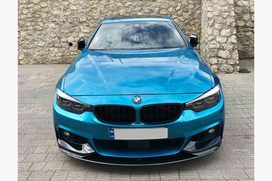 BMW 4-serie F32/F33/F36 2012–2020 Främre läppspoiler 1234 Upgrade (svart) Image