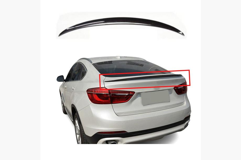 BMW X6 F16 2014–2019 LIP-spoiler (1234 Upgrade, svart) Image