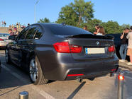 BMW 3-serien F30/F31 2012–2019 LIP V1 spoiler (1234 Upgrade, svart) foto 1