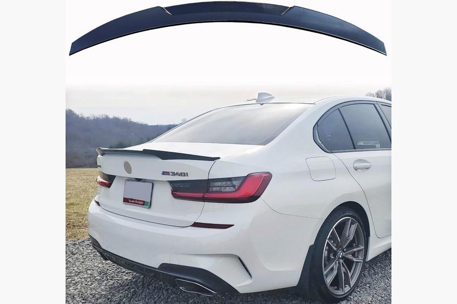 BMW 3-serien G20/G21 2018– LIP V1 spoiler (1234 Upgrade, svart) Image
