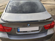 BMW 3-serie E90/E91 2005–2011 Spoiler HongHang V2 (ABS, blanksvart) foto 2
