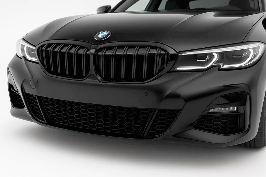 BMW 3-serien G20/G21 2018– M-Look V2 njurgaller (2018-2022, blank svart) Image