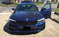 BMW 5-serien G30/G31 2017–2023 Njurgrill 1 Bar (2017-2020, svart högglans) foto 3