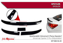 Universell spoiler Niken (115–129 cm, svart) foto 1