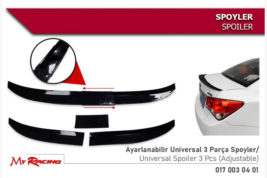 Universell spoiler Niken (115–129 cm, svart) Image