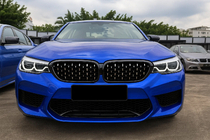 BMW 5-serien G30/G31 2017–2023 Njurgaller Diamond Silver V2 (2017-2020, svart kant) foto 1