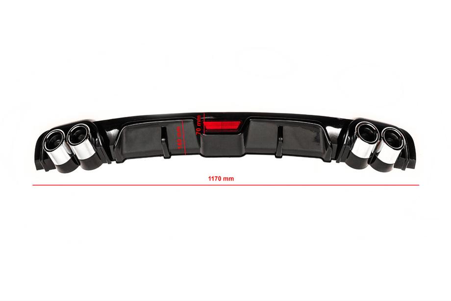 Universell bakre diffuser typ C (svart) Image