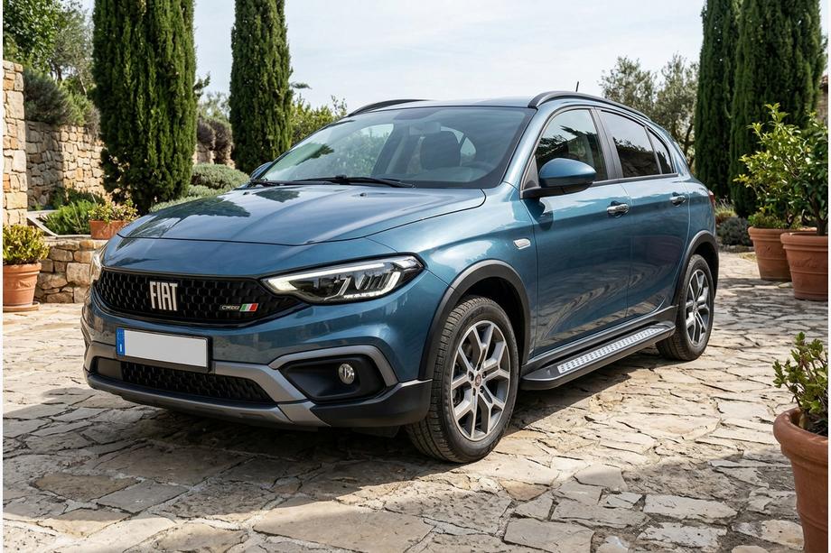 Fiat Tipo Cross 2021– Sidosteg Vision New Black (2 st, aluminium) Image