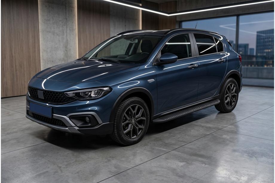 Fiat Tipo Cross 2021– Sidosteg Tayga Black (2 st, aluminium) Image