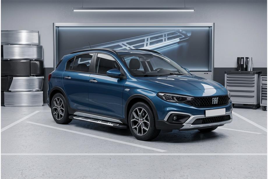 Fiat Tipo Cross 2021– Sidosteg Sunrise (2 st, aluminium) Image