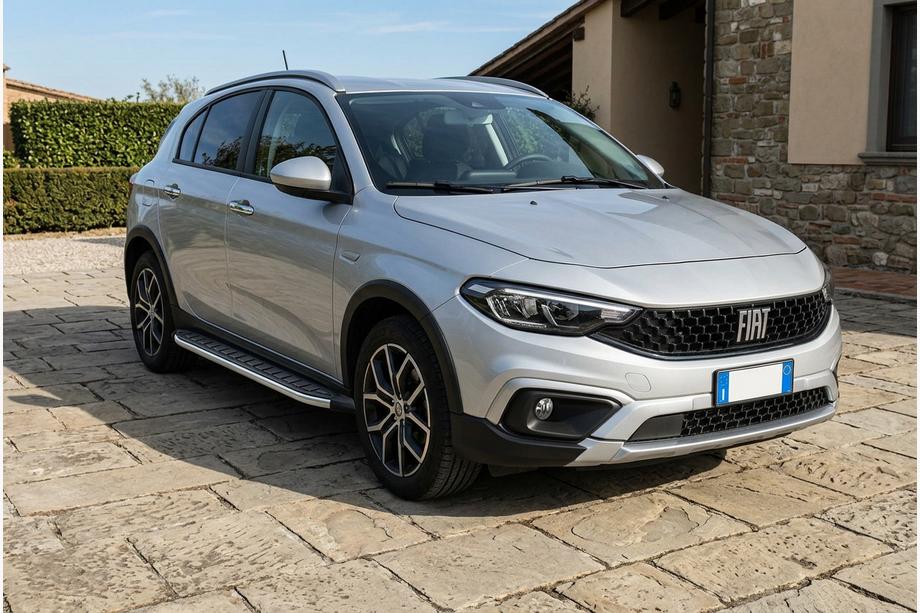 Fiat Tipo Cross 2021– Sidosteg Fullmond (2 st, aluminium) Image