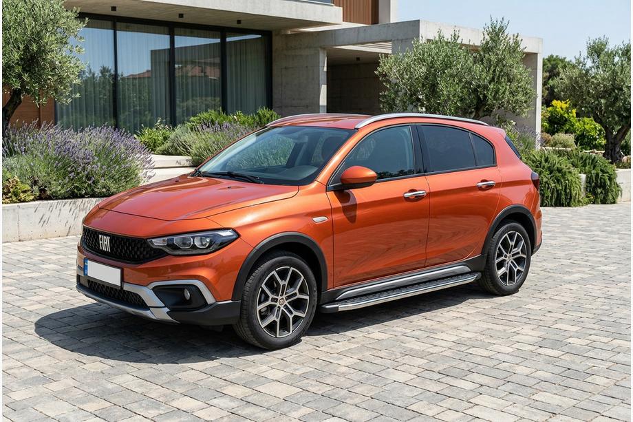 Fiat Tipo Cross 2021– Sidosteg BlackLine (2 st, aluminium) Image