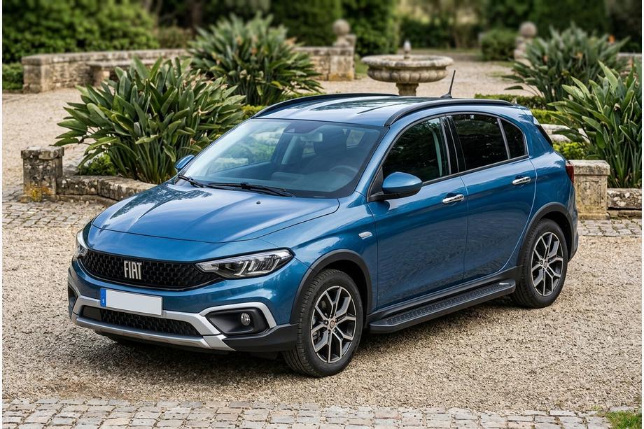Fiat Tipo Cross 2021– Sidosteg Allmond Black (2 st, aluminium) Image