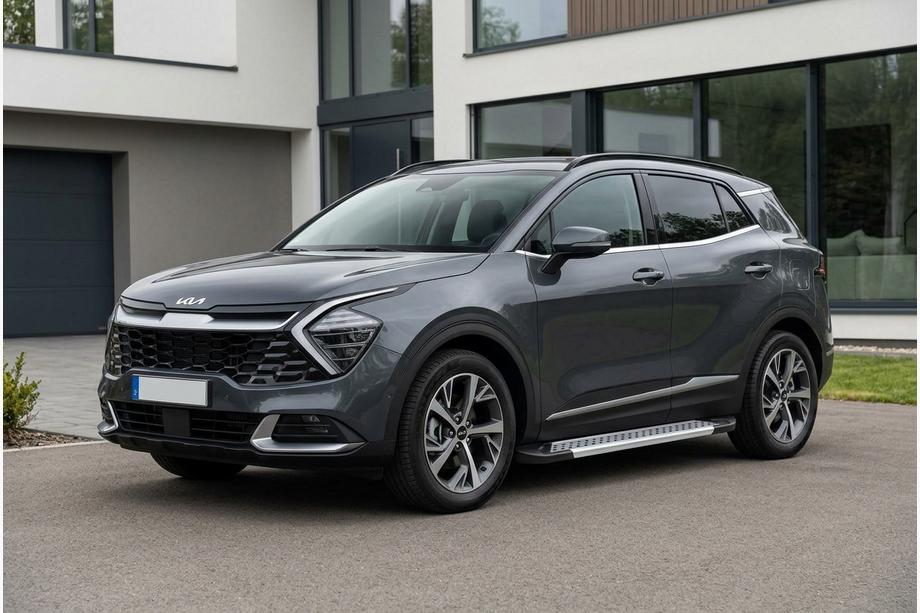 Kia Sportage 2021– Sidosteg Vision New Grey (2 st, aluminium) Foto 1