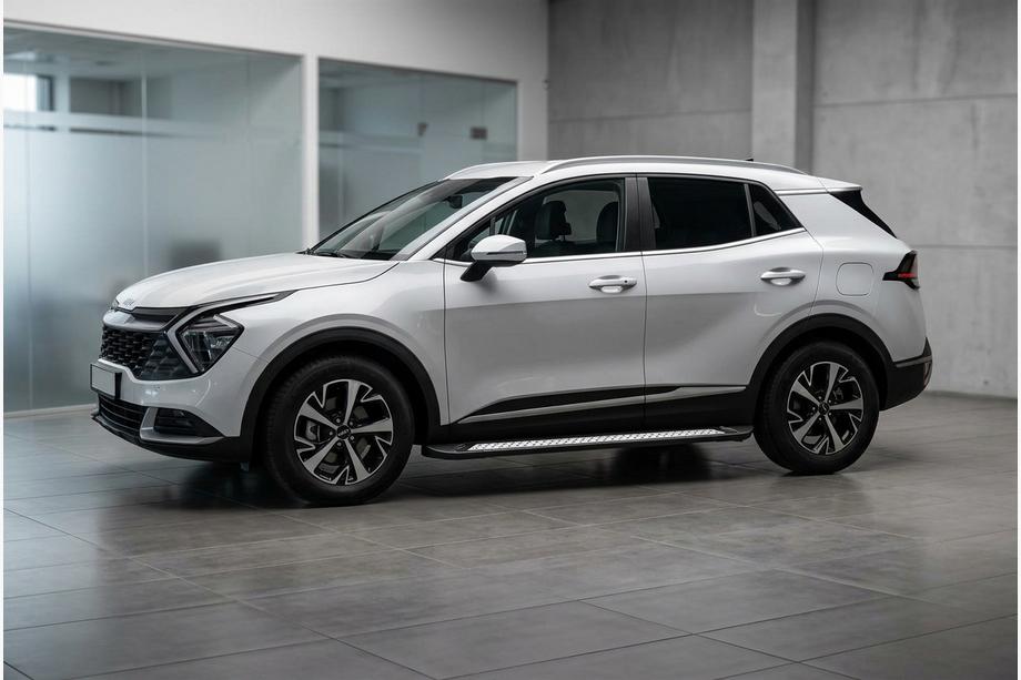 Kia Sportage 2021– Sidosteg Vision New Black (2 st, aluminium) Image